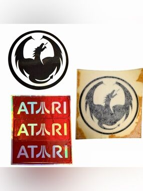 Stickers x2 Dragon Sunglasses Late 90’s x3 Atari Holographic Vintage